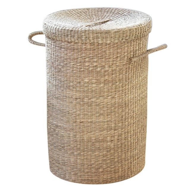 Natural Seagrass Laundry Basket